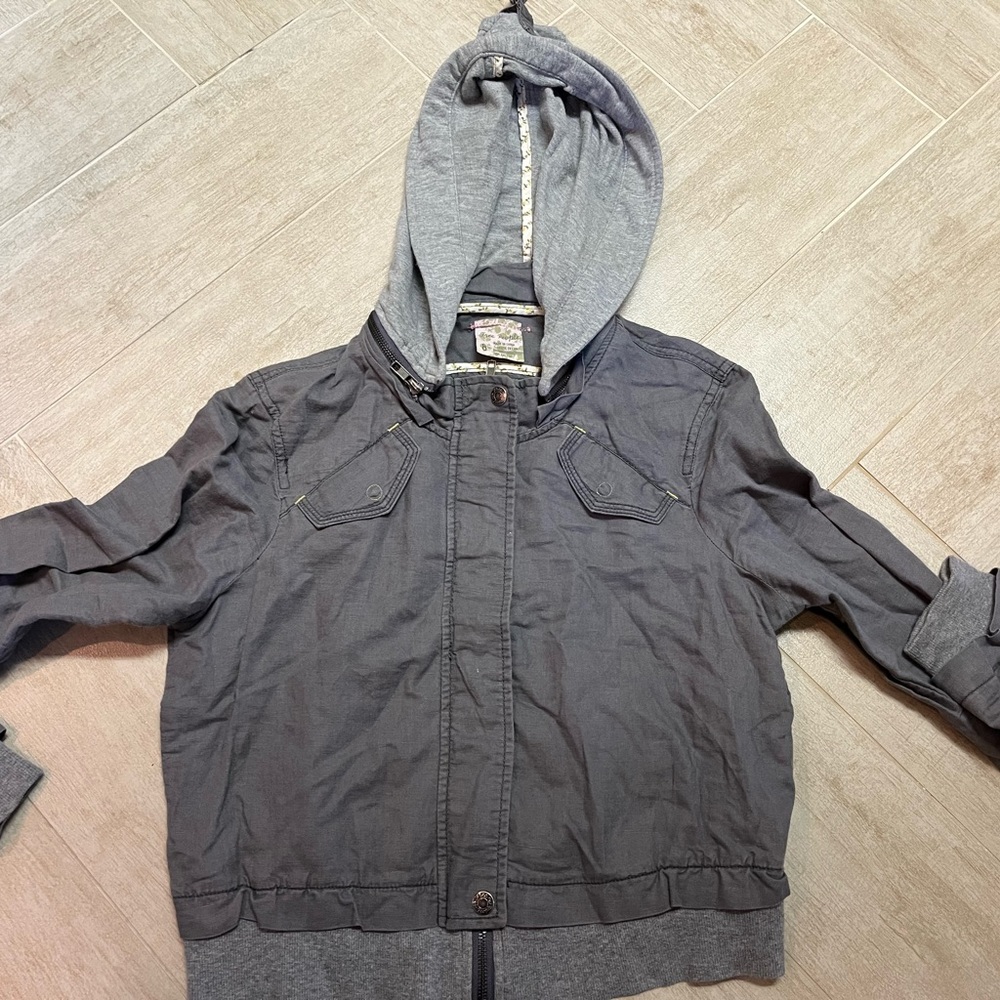 Free People zip up jacket